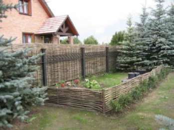 Плетеный забор, картинки